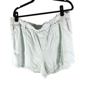 Time And Tru Womens Light Blue Pull On Elastic Waist Shorts XXL (20)